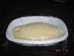 Deluxe Sourdough Bread dough in Brottoph pan 7-24-11
