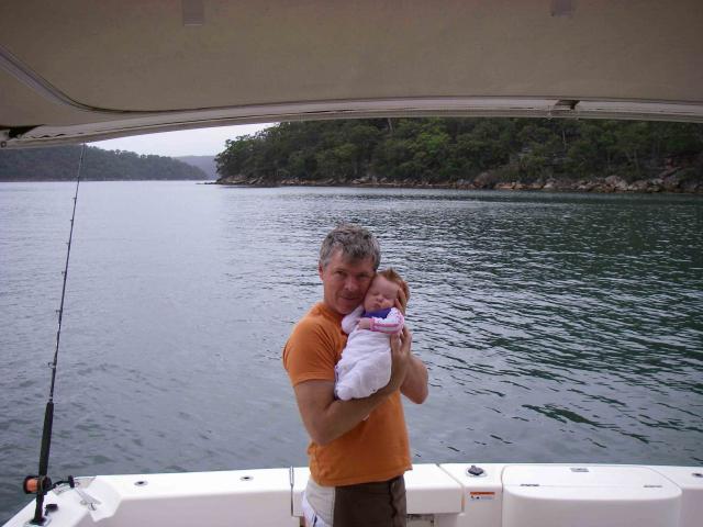 Bub on boat